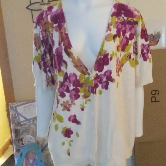 croft & barrow Tops - Short sleeve cardigan